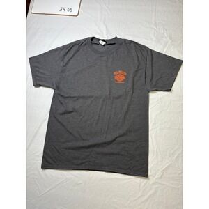 Harley Davidson Big Moose Portland Maine Graphic T Shirt Men Large Charcoal Gray